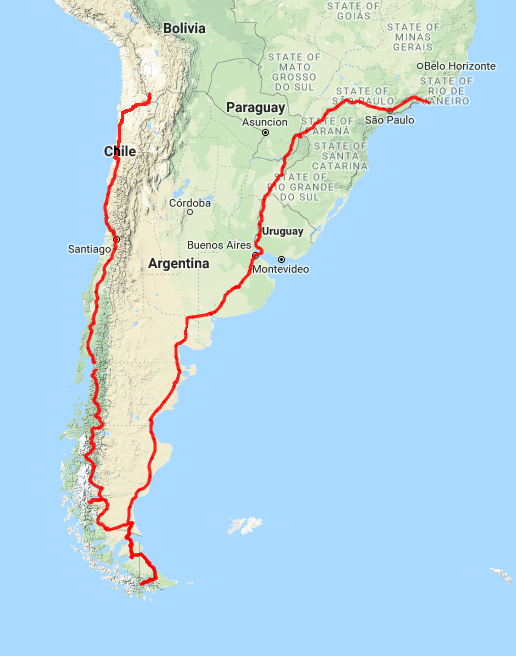 south america map 2